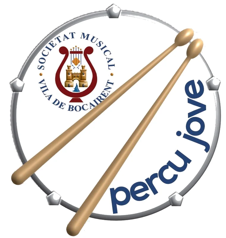 Logotipo Percu Jove diseñado por ilenik para la Societat Musical de Bocairent