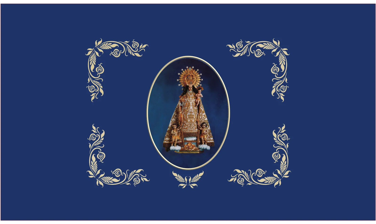 Rodabalcón sublimado con la Virgen de los Desamparados para La Font de la Figuera