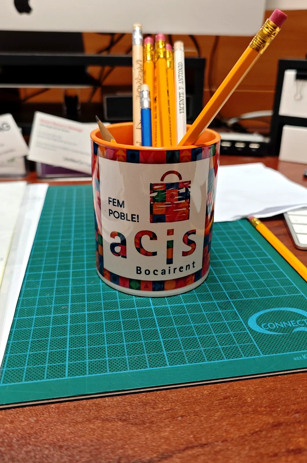 Taza sublimada con el logotipo de ACIS Bocairent