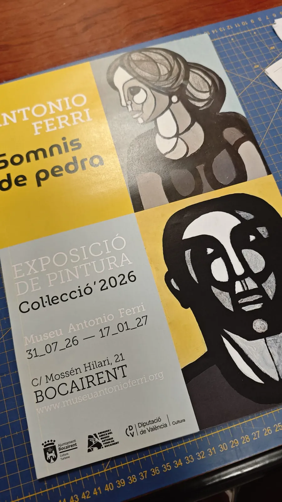 Cartel de exposición de pintura en Bocairent